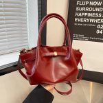 Wholesale Women Fashion Casual Solid Color Large Capacity Basket Handbag