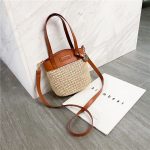 Women Fashion Casual Vacation Straw Shoulder Bag - Image 2