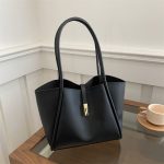 Wholesale Women Fashion Casual Solid Color Large Capacity Tote Bag