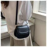 Wholesale Fashion Solid Color Flip Shoulder Bag - Image 2