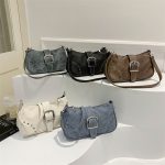 Wholesale Simple Fashion Rivet Underarm Bag - Image 2