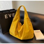 Wholesale Fashion Casual Solid Color Canvas Shoulder Bag