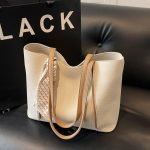 Wholesale Women Casual Simple Large Capacity Ribbon Tote Bag