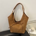 Wholesale Women Fashion Casual Solid Color Bowknot Frosted Tote Bag