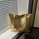 Wholesale Fashion Crocodile Print Large Capacity Tote Bag