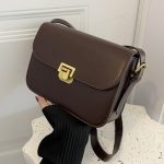 Wholesale Women Fashion Simple Solid Color Small Square Shoulder Bag