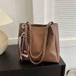 Wholesale Vintage Solid Color Large Capacity Tote Bag