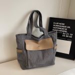 Wholesale Large Capacity Retro Women Corduroy Bag