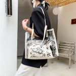 Wholesale Transparent Handbag Office Worker Waterproof Tote Bag - Image 2