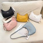 Wholesale Soft Litchi Grain Women Underarm Bag