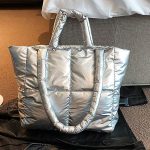 Wholesale Women Fashion Solid Color Large Capacity Cotton-Padded Handbag