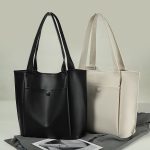 Wholesale Women Solid Color Large Capacity Shoulder Tote Bag