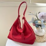 Wholesale Women Fashion Casual Solid Color Large Capacity Shoulder Bag