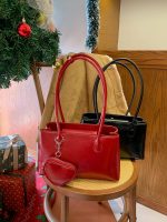 Wholesale Women Fashion Casual Solid Color Love Pendant Shoulder Bag - Image 2
