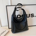 Wholesale Women Fashion Casual Solid Color Large Capacity Shoulder Bag Two-Piece Bag Set - Image 3