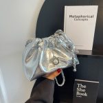 Wholesale Women Fashion Casual Solid Color Chain Shoulder Bag