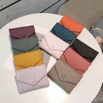 Wholesale Women Basic Fashion Leather Solid Color Tri-Fold Wallet