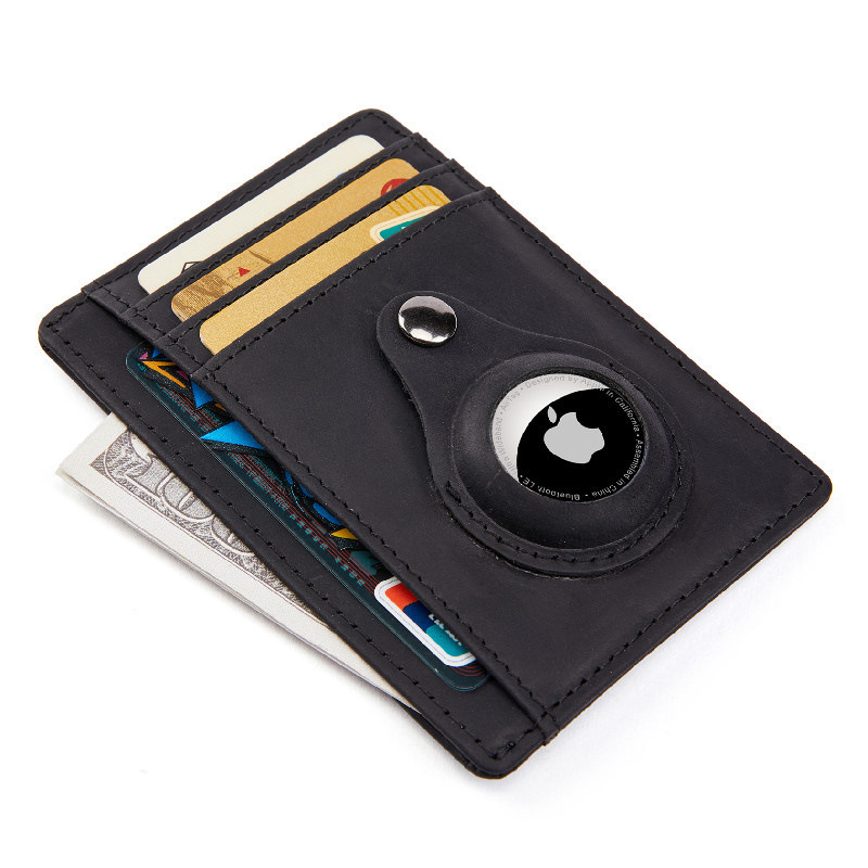 main_0-675 Airtag Multifunctional Wallet Anti-Magnetic Anti-Theft Multi-Function Genuine Leather Card Hold - Image 1
