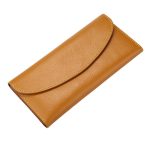 Wholesale Genuine Leather Simple Women Fashion Function Flap Long Wallet