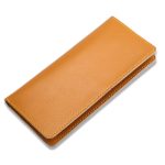 Wholesale Genuine Leather Simple Women Fashion Solid Color Bifold Purse
