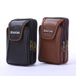 Wholesale Men Vertical Mobile Phone Bag Double-Layer Zipper Coin Purse