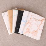 Wholesale Fashion Passport Cover PU Marble Style Travel ID Credit Card Passport Holder Purse Bag