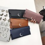 Wholesale Women'S Fashion Star Moon Rivet Zipper Soft Wallet Coin Purse