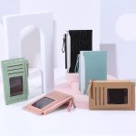 Wholesale Women Fashion Crocodile Pattern Multi-Card Coin Purse