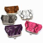 Wholesale Women Fashion Pu Snake Buckle Coin Purse