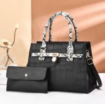 Women Fashion Snake Pattern Square Large Capacity Purses Handle Shoulder Bag Suit - Image 2