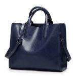 Women Simple Portable Square Tote PU Handbag - Image 2