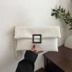 Women Fashion Casual Simple Solid Color Envelope Purses - Image 2