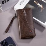 Wholesale Men Fashion Casual Solid Color Long Large Capacity Purse