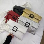Wholesale Fashion Simple Casual Solid Color Flap Clutch Bag