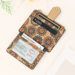 Fashion Retro Printed Multi Card Ultra-Thin Zipper Coin Wallet - Image 4
