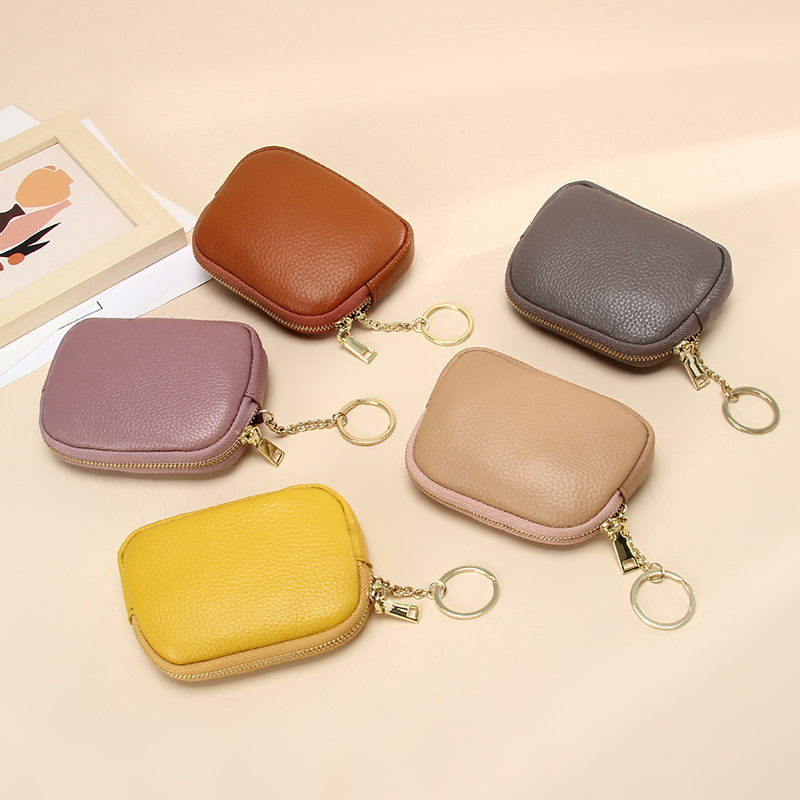 main_0-804 Women Fashion Solid Color Zipper Small Wallet - Image 1