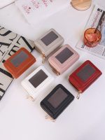 Women Fashion Multi-Card Double-Layer Zipper Transparent Window Large Capacity Wallet - Image 2