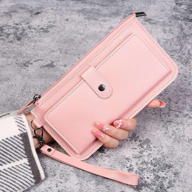 main_0-814 Women Fashion Long Multifunctional Multi-Card Zipper Buckle Wallet - Image 1