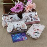Women Fashion Digital Printing Compact Clip Wallet