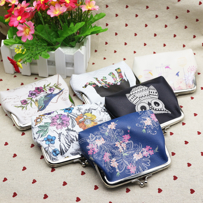 main_0-853 Women Fashion Digital Printing Compact Wallet - Image 1
