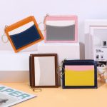 Wholesale Women Fashion Color Block Multi Card Wallet