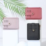 Women Fashion Simple PU Zipper Wallet