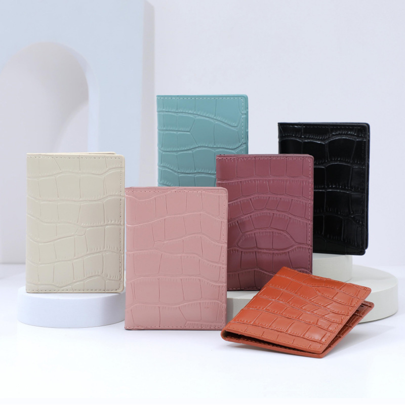 main_0-886 Women Fashion Simple Stone Pattern PU Wallet - Image 1