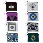 Wholesale Women Fashion Evil Eye Print Mini Wallet