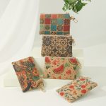 Wholesale Women Fashion Vintage Cashew Watermelon Floral Print Square Zipper Wallet