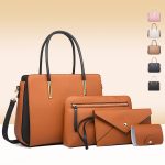 Fashion Color Block Handbag Sets - Image 2
