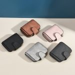 Wholesale Women Retro Simple Multi-Card Solid Color Wallet - Image 2