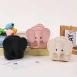 Wholesale Women Fashion Casual Solid Color Elephant Pattern PU Zipper Wallets - Image 2