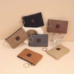 Wholesale Women Fashion Casual Solid Color Canvas Zipper Wallets