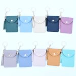 Wholesale Women Fashion Retro Solid Color Pu Tassel Card Keychain Wallet - Image 2